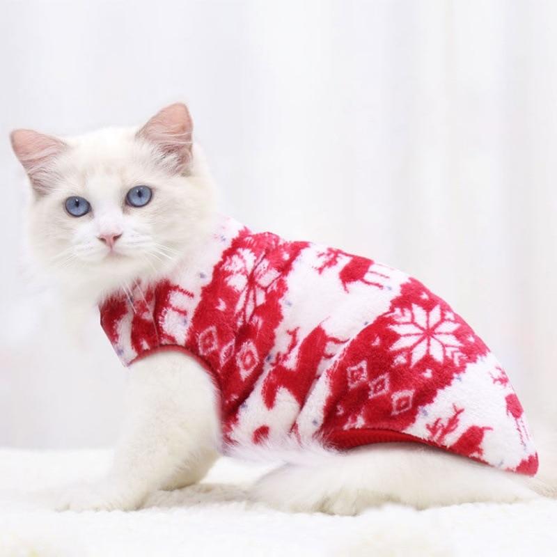 17styles Cat Clothes Winter Warm Pet Dog Jacket Coat Puppy Clothing Hoodies for Small Medium Cats Kitten Clothes  Pets Clothes