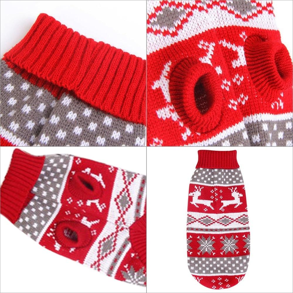 Christmas Cat Dog Sweater Pullover Winter Clothes For Small For Cats Kedi Outfit Clothing Products For Pets Animals Costume Suit