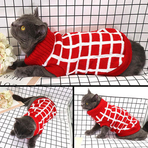 Cute Cat Sweater Costume Winter Warm Pet Clothes Dog Clothes Cat Clothing for Cats Small Dogs Pets Products for Chihuahua