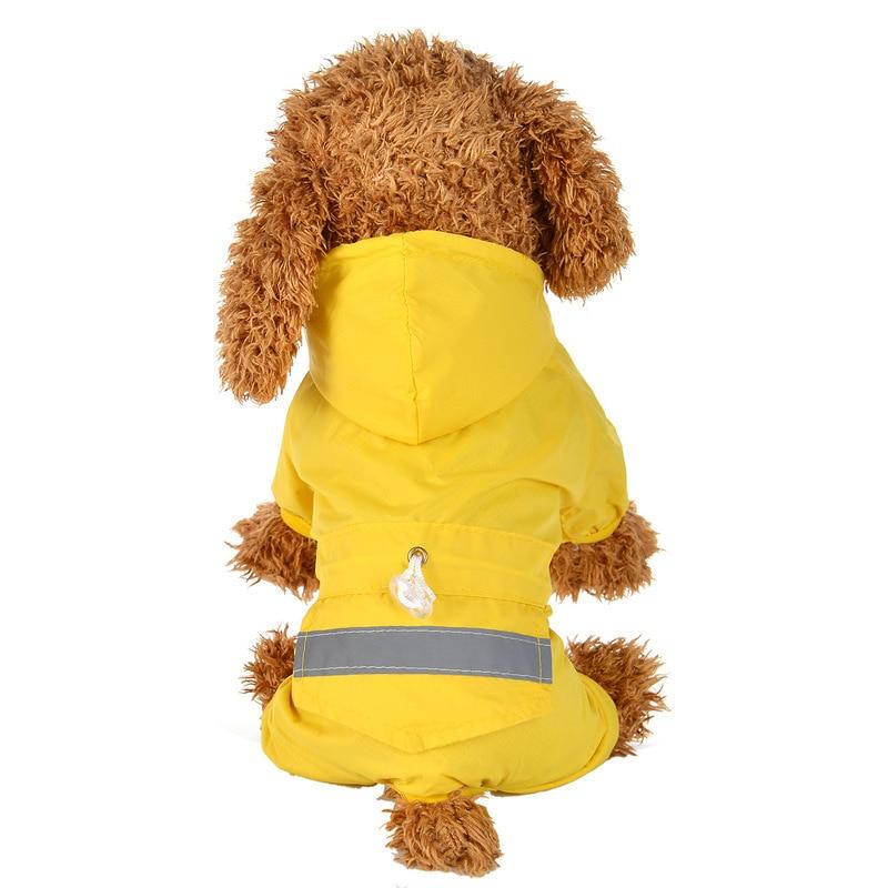 Dog Raincoat Reflective Pet Clothes Dog Clothing Waterproof Jumpsuit Jacket Yorkie Poodle Bichon Pomeranian Schnauzer Corgi Coat