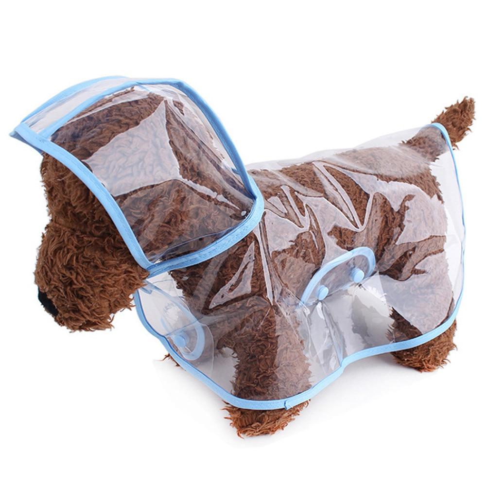 Dog Raincoat Teddy Small Puppy Transparent Plastic Waterproof Fashion Poncho Cloak Pet Supplies for Chihuahua French Bull