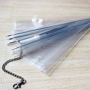 Dog Walking Waterproof Clear Cover Built-in Leash Rain Sleet Snow Pet Umbrella Pet Products