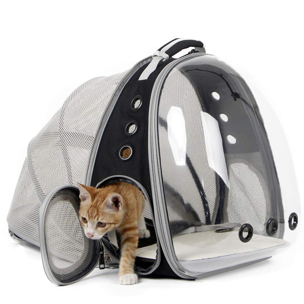 Expandable Cat Carrier Backpack Portable Pet Puppy Traveling Outdoor Backpack  Transporter Conveyor Cats Bag Pet Supplie