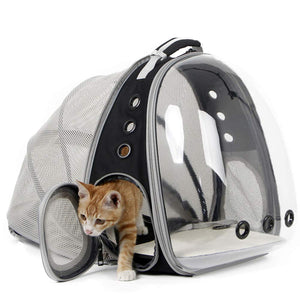 Expandable Cat Carrier Backpack Portable Pet Puppy Traveling Outdoor Backpack  Transporter Conveyor Cats Bag Pet Supplie