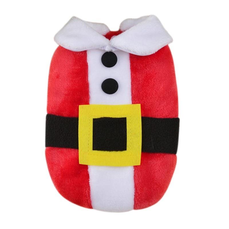 New Year Dog Costume Cat Clothes Red Santa Coat Pattern Pet Dog Hooded Winter Christmas Clothes Dress Cute Coat Jackets Costume