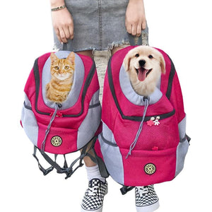 Outdoor Pet Dog Bag Carrier Front Bag Cat Carrier Backpack Portable Travel Backpack Mesh Backpack Head Carrying Bags For Cat Dog