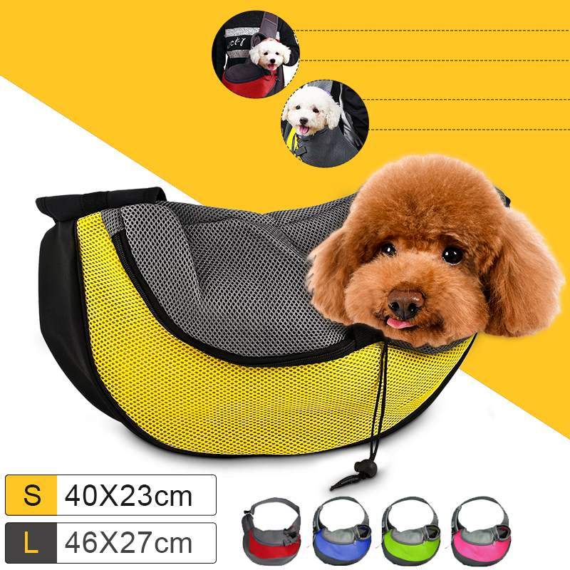 Pet Carrier Sling Backpack Cat Puppy Travel Tote Folding Single Shoulder Bag