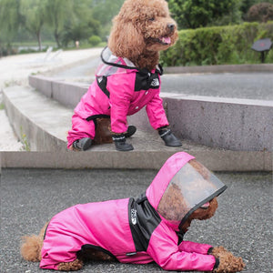 Pet Dog Raincoat The Dog Face Pet Clothes Jumpsuit Waterproof Dog  Jacket Dogs Water Resistant Clothes for Dogs Pet Coat