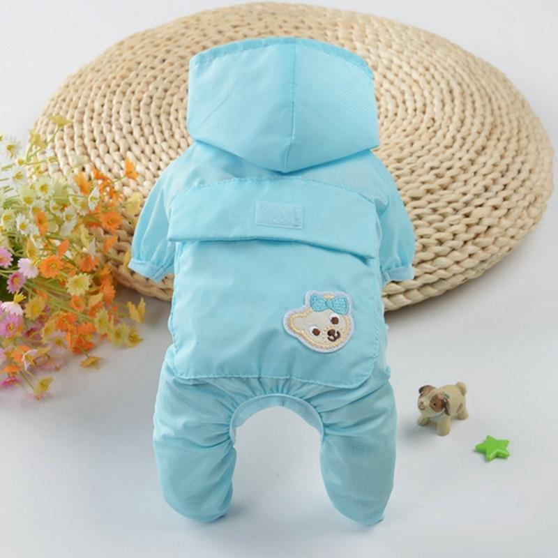 Pet Raincoat Cloak Cute Waterproof Hooded Jacket Cap Pet Rainy Waterproof Dog Raincoat