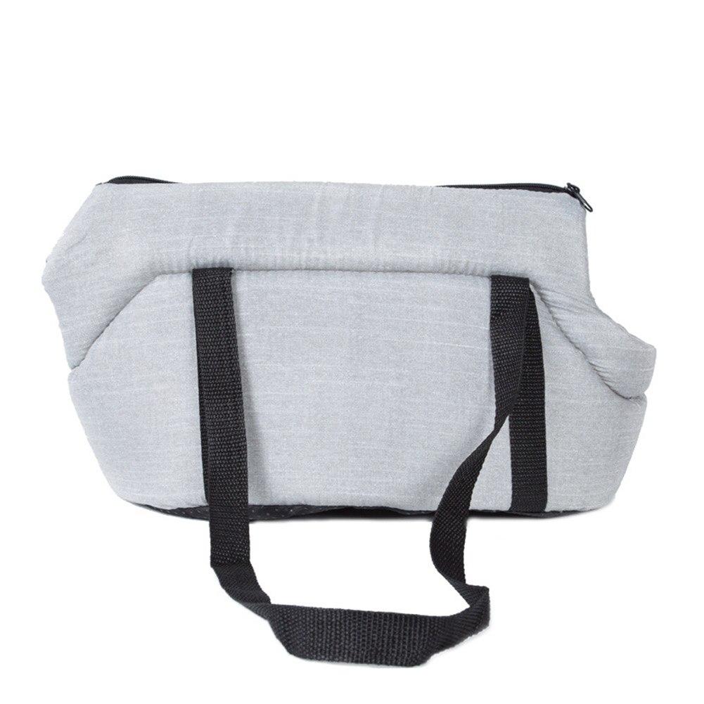 Portable Kitten Carrying Bag Casual Travel Double Soft Shoulder Zipper Outdoor Pet Cat Carrier Handbag Pet Supplies