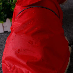 Puppy Pet Rain Jacket Pet Reflective Raincoat Summer Outdoor Waterproof Coats PU for Dogs Cats Clothing Wholesale S-XXL