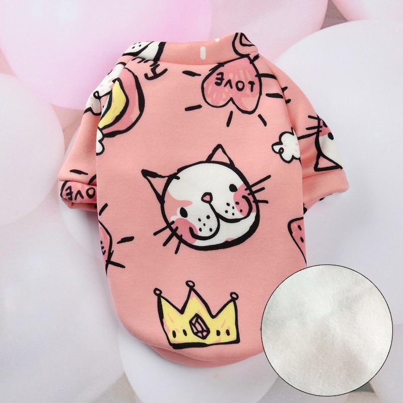 Rabbit Print Pet Cat Costume for Cats Soft Kedi Katten Sweatshirt Hoodie Spring Summer Cat Clothes Suit mascotas ropa para gato