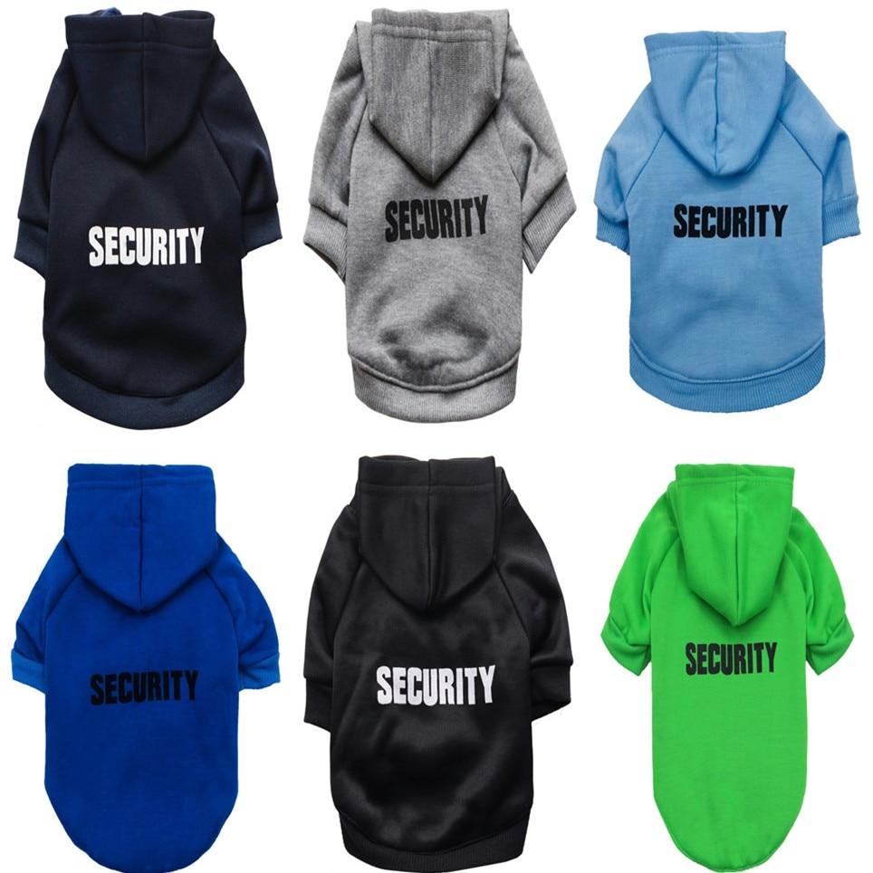 Security Cat Clothes Pet Cat Coats Jacket Hoodies For Cats Outfit Warm Pet Clothing Rabbit Animals Pet Costume for Pet Dogs