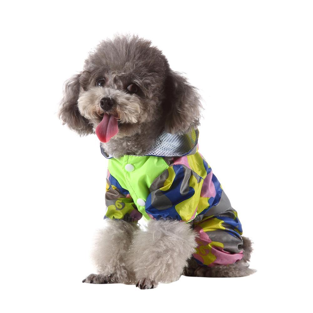 Summer Dog Rain Coats Waterproof Clothes Jacket Dog Jumpsuit Cute Pets Raincoat for Dog Small Large Raincoat Clothing Puppy Coat