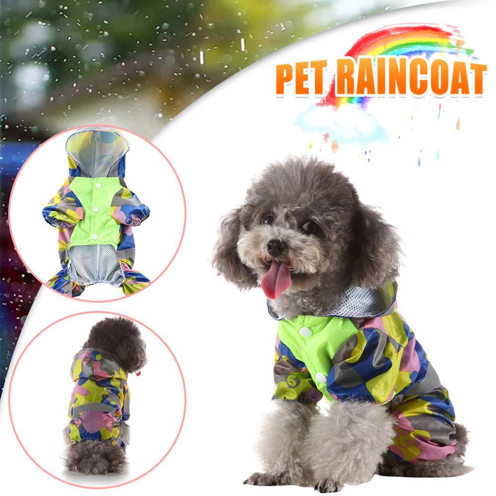 Summer Dog Rain Coats Waterproof Clothes Jacket Dog Jumpsuit Cute Pets Raincoat for Dog Small Large Raincoat Clothing Puppy Coat