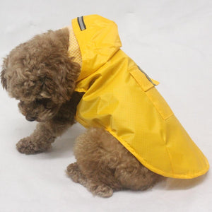 TOMEPETS Dog Raincoat Waterproof Hoodie Jacket Rain Poncho Pet Rainwear Clothes with Reflective Stripe for All Sizes Dogs bigdog