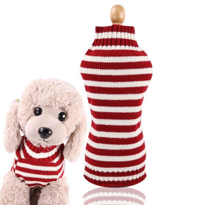 Warm Dog Cat Sweater Clothing Winter Turtleneck Knitted Pet Cat Puppy Clothes Costume For Small Dogs Cats Chihuahua Outfit Vest