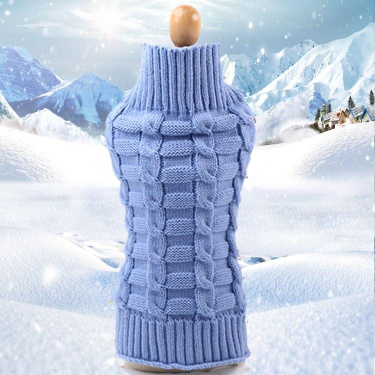 Warm Dog Cat Sweater Clothing Winter Turtleneck Knitted Pet Cat Puppy Clothes Costume For Small Dogs Cats Chihuahua Outfit Vest