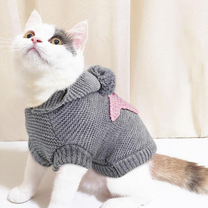 Warm Pet Cat Clothes Winter Cat Dog Coat Jacket Pet Puppy Sweater Hoodies For Small Medium Dogs Cats Chihuahua  Clothes