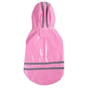 Waterproof Jackets PU Raincoat for Dogs Cats Apparel Clothes Summer Outdoor Puppy Pet Rain Coat S-XL Hoody Wholesale