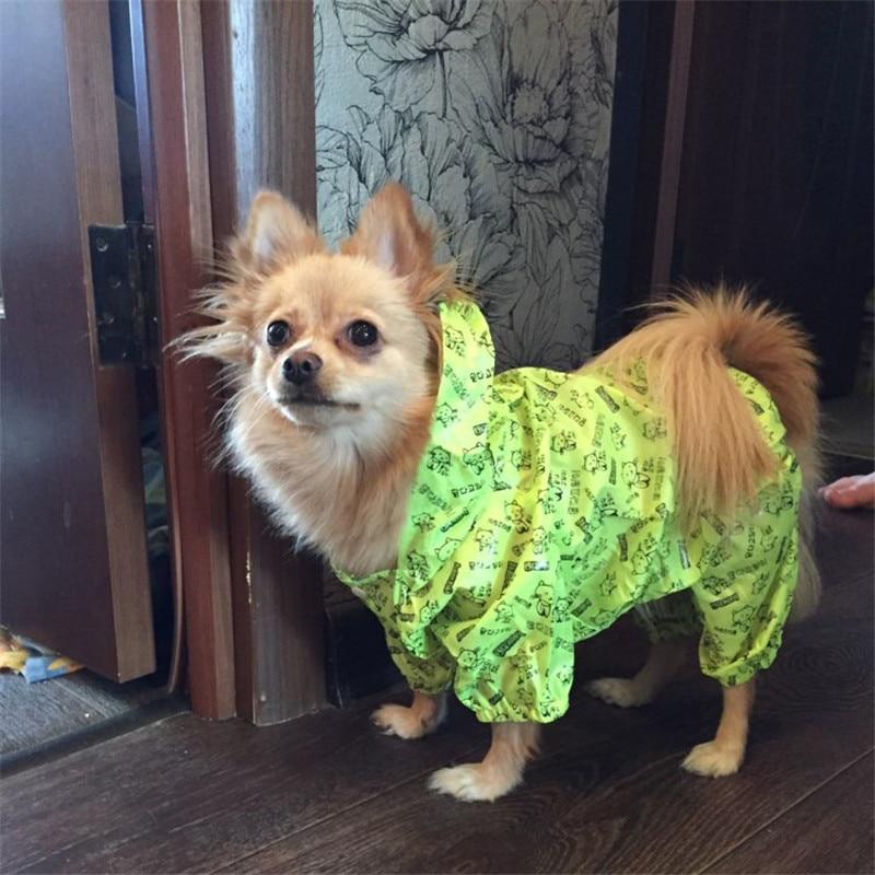 Waterproof Pet Dog Raincoat For Small Dog Summer Dog Clothing Pet Clothes Raining Dog Rain Coat Outdoor Costumes